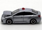 Gray 1:62 NO.2 Diecast Subaru Impreza WRX S4 Police Car Toy