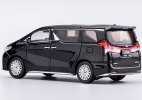 Black / White 1:64 Scale Diecast Lexus LM350 MPV Model