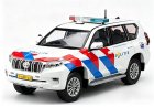 White 1:43 Police Diecast 2018 Toyota Land Cruiser Prado Model