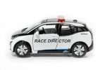 1:64 White-Black Tiny Diecast BMW I3 Race Director Car Model