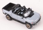 1:64 Scale Gray / White Diecast Hummer EV Pickup Truck Model