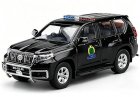 Black 1:43 Police Diecast 2018 Toyota Land Cruiser Prado Model