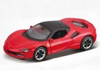 Red / Yellow 1:64 Maisto Diecast Ferrari SF90 Stradale Model