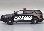 Black 1:18 Motormax Police Diecast 2015 Ford Explorer Model