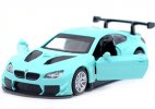 1:44 Scale Yellow / Blue Kids Diecast BMW M6 GT3 Car Toy