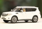 Silver / White 1:64 Scale Diecast Nissan Patrol Y62 Model