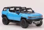 1:64 Scale Green / White / Blue Diecast Hummer EV SUV Model