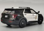 1:24 Black Motormax Police Diecast 2022 Ford Explorer Model