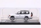 1:64 Scale White Diecast Toyota Land Cruiser Prado 90 Model