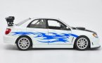 1:24 Scale Welly White Diecast Subaru Impreza WRX STI Model