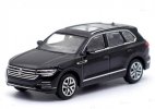 1:64 Scale Black / White / Blue Diecast VW Touareg SUV Toy