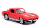 1:36 Scale Red / Blue Kids Diecast Chevrolet Corvette Car Toy