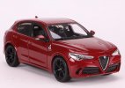 Wine Red 1:24 Scale Bburago Diecast Alfa Romeo Stelvio Model