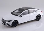 White 1:18 Scale Diecast 2022 Mercedes-Benz EQE V295 Model