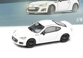 White 1:64 Scale Diecast 2019 Subaru BRZ Model