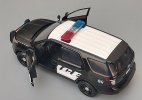 Black 1:18 Motormax Police Diecast 2015 Ford Explorer Model