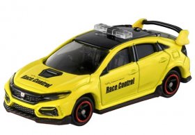 Yellow 1:64 Diecast Honda Civic Type R FK8 Race Control Car Toy