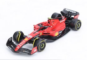 Red 1:43 Scale Bburago NO.55 Diecast 2023 Ferrari SF-23 Model