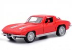 1:36 Scale Red / Blue Kids Diecast Chevrolet Corvette Car Toy