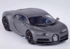 1:64 Scale Gray / Black Diecast 2019 Bugatti Chiron Toy