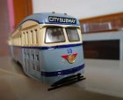 1:50 Scale Blue Limited Edition CORGI Brand City Tramcar Bus