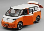 1:24 Scale Yellow / Orange Diecast 2023 VW ID.Buzz Van Model