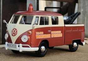 1:24 Scale Brown Motormax Diecast VW T1 Tow Truck Model