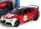 Red-White 1:18 Bburago Diecast 2020 Alfa Romeo Giulia GTAm Model