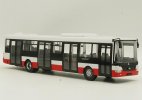 1:43 Scale Abrex White-Red Plastic Czech SOR NB12 City Bus Model