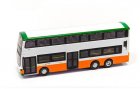 Kids White Tiny Diecast Hong Kong B9TL Double Decker Bus Toy