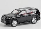 1:64 Scale Black / Gray / White Diecast 2022 Lexus LX600 Toy