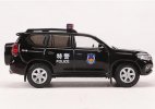 1:64 Scale Black Police Diecast Toyota Land Cruiser Prado Model