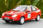 1:18 Scale Red WRC Painting Diecast Citroen Xsara Model