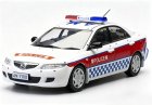 White-Red 1:43 Vitesse Hong Kong Police Diecast Mazda 6 Model