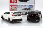 White / Black 1:64 Scale NO.76 Diecast Honda Civic Type R Toy