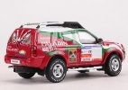 1:64 Scale Red Dakar Rally Diecast Nissan Paladin Model