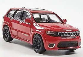 Red / Black 1:64 Diecast 2019 Jeep Grand Cherokee Trackhawk Toy