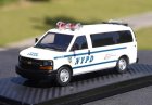 1:43 Scale White NYPD Police Resin GMC Savana Model