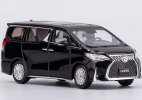 White / Black 1:64 Scale Diecast Lexus LM300h MPV Model