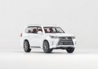 White 1:64 Scale Diecast 2016 Lexus LX570 SUV Model