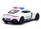 1:36 Scale White-Green Police Diecast Aston Martin Vantage Toy