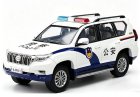 White 1:43 Police Diecast 2018 Toyota Land Cruiser Prado Model