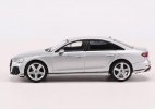 Blue / Silver / Black / Gray 1:64 Scale Diecast Audi S8 D5 Model