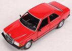 1:24 Red / Blue Bburago Diecast Mercedes-Benz 190 E 2.6 Model