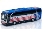 White-Blue Kids USA National Football Team Diecast Coach Bus Toy