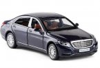 1:32 Black / Silver / Blue Diecast Mercedes-Benz S600 Car Toy