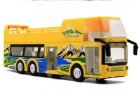 Yellow 1:32 Scale Kids Diecast Double Decker Sightseeing Bus Toy