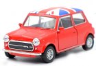 Kids Welly 1:36 Red / White Diecast Mini Cooper 1300 Toy