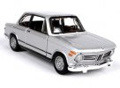 1:32 Silver / Orange Bburago 1972 Diecast BMW 2002 tii Model