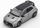 1:64 Scale Gray / White Diecast Toyota Corolla GR Model